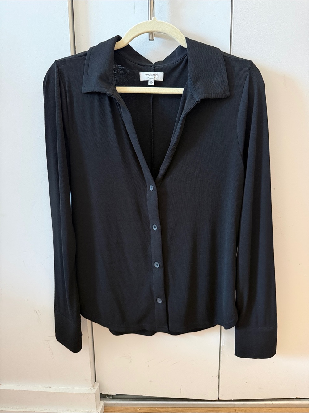 Weekend Los Angeles Black Long-Sleeve Button-Down Shirt